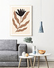 plakaty Plakat modern, beżowy kwiat, modern, boho plakat 2