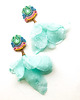 kolczyki soutache Sutaszowe kolczyki  ROVERETO mint 1