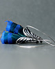kolczyki wire wrapping Srebrne kolczyki koła pawie pióra 3