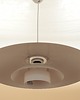 lampy wiszące Lampa wisząca Lyfa z lat 70., biały metalowy klosz, Dania 3