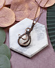 wisiory Miedziany wisiorek wire wrapping z białym kwarcem #226 3