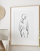 plakaty Plakat Szkic Kobieta Line art P420 2