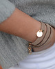 bransoletki skórzane barboleta frappe suede gold ring 2