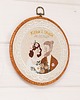 Ślub - inne Personalizowana pamiątka ślubna, haft w oprawie vintage 6