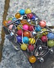 bransoletki wire wrapping Kolorowy ogród - bransoletka regulowana 1