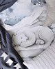 obrazy i plakaty do pokoju dziecięcego Lovely Bear Poster White / denim 1