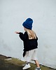bluzy dla dziewczynki Bluza Oversize Czarny KRÓLIK Z USZAMI 1