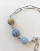 bransoletki z kamieni naturalnych Bransoletka FANABERIA angelit, jaspis niebieski, jaspis oceaniczny 1
