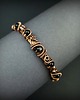 bransoletki wire wrapping Miedziana bransoleta cuff z turmalinem i onyksem 3