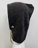 czapki damskie Balaclava kominiarka kaptur czapka 100% alpaka ręczna robota antracyt 3