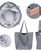 torby na ramię Lazy bag torba ciemnoszara na zamek / vegan 2