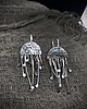 kolczyki wire wrapping MARE - srebrne kolczyki 4