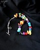 korale Boho style naszyjnik bajecznie kolorowy Uroczy prezent  handmade 6