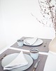 obrusy i serwetki Serwetka Lniana Heavy Linen Gray Stripes 6
