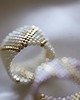 pierścionki - różne Pierścionek Beadingowy  GoldenCream 1