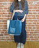 torby na ramię Lazy bag torba niebieska z jeansem no waste 1