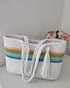 torby na ramię Torba szydełkowa na ramię ze sznurka 40cmx30cm 6