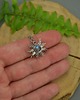wisiory Wisiorek słoneczko niebieski labradoryt wire wrapping słońce 3
