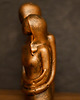 figurki i rzeźby Rzeźba z gipsu, Zakochani, złoty brąz wys. 11 cm 2