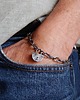 biżuteria męska Srebrna kłódka bransoleta unisex 3