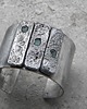 bransoletki wire wrapping Płyty z apatytami  -  bransoleta mankiet CUFF 3