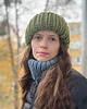 czapki damskie Zimowa czapka z wełny peruwiańskiej  i alpaki Lumi zielona 6