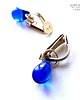 klipsy Kobaltowa kropelka. Klipsiki urocze. Dla tych co nie lubią.... 5