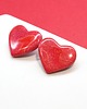kolczyki z masy plastycznej VALENTINE kolczyki czerwone serca sztyfty walentynki 2