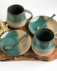 kubki Zestaw dla dwojga Kubek ceramiczny Duża filiżanka - Rajska plaża 3