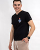 t-shirty męskie T-shirt męski  czarny do V z nadrukiem 3