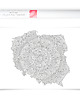 plakaty Plakat do Kolorowania Mapa Polski Mandala Województwa 50x70cm 1