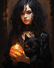 plakaty Portret Czarownicy - Plakat - Druk - Czarownica, Wiedźma, Halloween #23 1