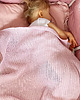 kocyki, kołderki, pościel dla dzieci Kocyk personalizowany QUEEN BABY jasny róż 2