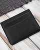 pokrowce i etui - organizery Etui na karty i wizytówki skórzane minimalistyczne etui czarne T-151-BL 6