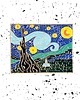 przypinki Przypinka  OBRAZ STARRY NIGHT 1