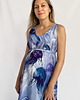 sukienki maxi damskie SUKIENKA maxi z dwustronnym dekoltem, autorski print pastel MEDUZY 100% wiskoza 4