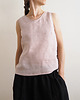 topy damskie Top lniany 100%, old rose 3