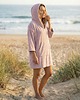 ubrania różne Ponczo kąpielowe z bawełnianej frotte - Powder Pink 1