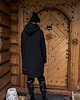bluza z kapturem damska BLUZA-PŁASZCZ LONGLINE czarna 4