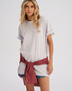 t-shirt damskie Koszulka damska OVERSIZE Washed Lila 5