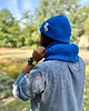 czapki damskie Męska czapka beanie z bawełny logo kolorowe Niebieski Kobalt 1