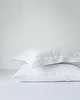 poduszki gładkie Lniana Poszewka Z Listwą PURE WHITE 3