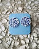 kolczyki ceramiczne Kolczyki ceramiczne w kobaltowe kwiaty 1