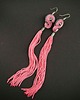 kolczyki chwosty Maike pink/gray L - kolczyki z chwostami 1