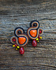 kolczyki soutache Autumn Garden - etniczne kolczyki soutache 4