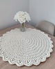 podkładki do kuchni Podkładka ze sznurka na stolik kawowy szydełkowa 60cm 5