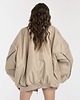 kurtki damskie Kurtka typu bomber mocca zipper 5