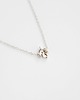 srebrne naszyjniki Rhodium Plated Tiny Leaf Necklace 2