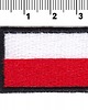 naszywki na ubrania Naszywka naprasowanka FLAGA POLSKI termo haft POLSKIE 4x2,5cm 1