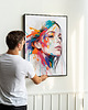plakaty Plakat Portret kobiety twarz abstrakcja 1